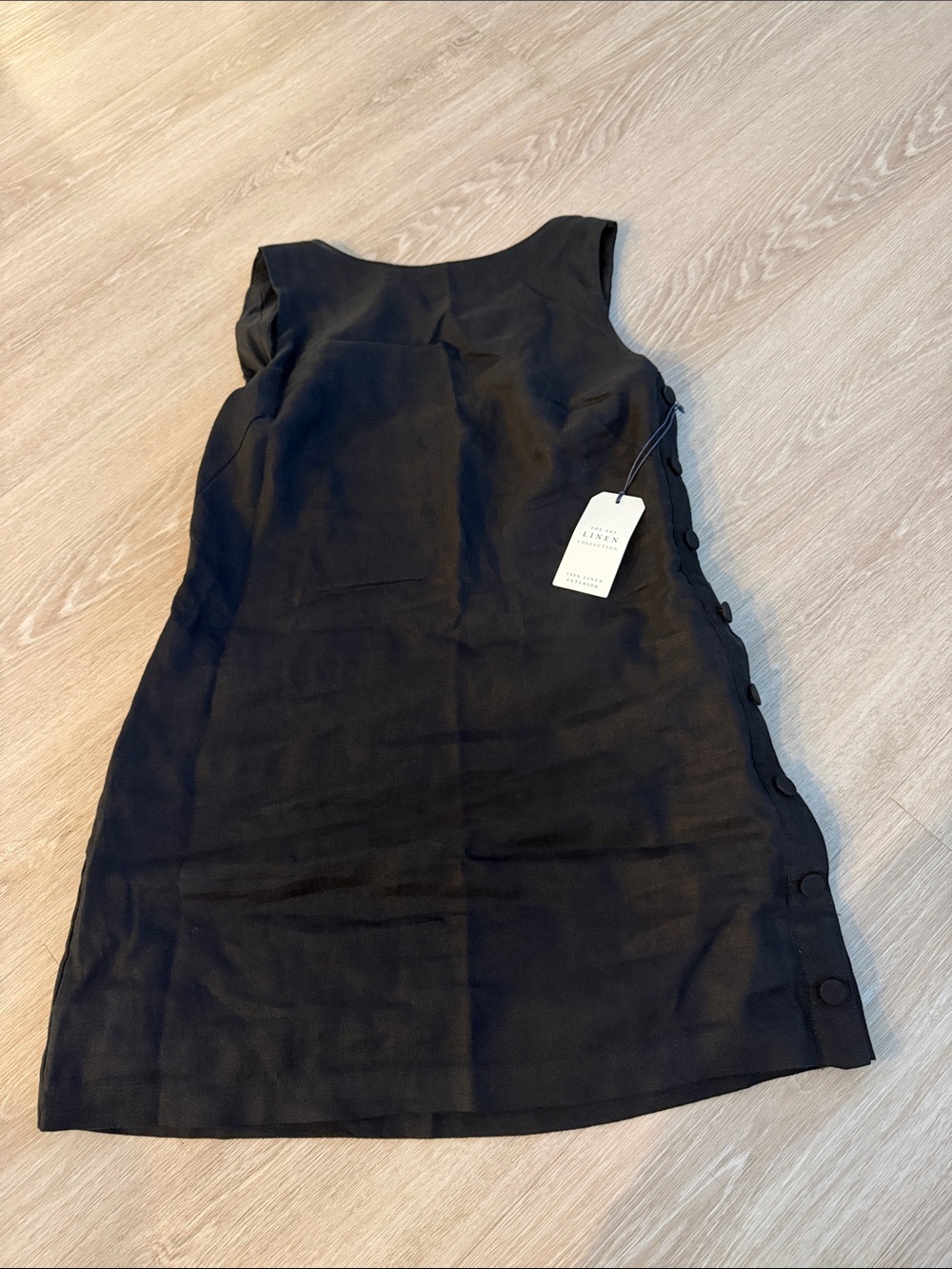 A&F 100% linen shift mini dress